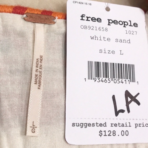Free People Day Glow Mini Dress. M,L . 100% Cotton - Picture 7 of 8